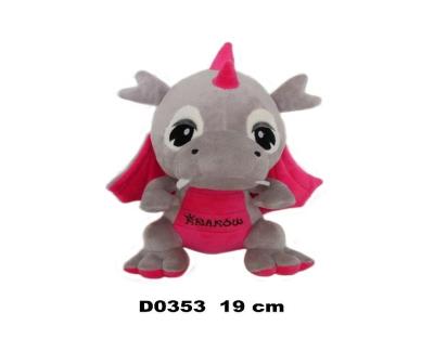 Opakowanie Smok ''Kraków'' szary różowy 19cm