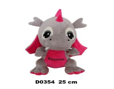 Opakowanie Smok ''Kraków'' szary różowy 25cm