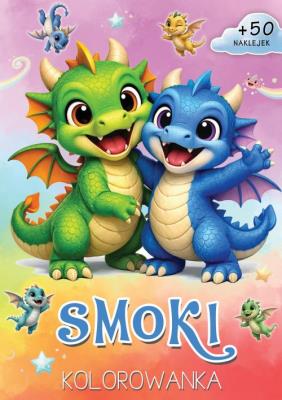 Okładka książki Smoki. Kolorowanka