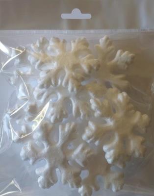 Opakowanie Śnieżynki ze styropianu 7,5cm 10szt