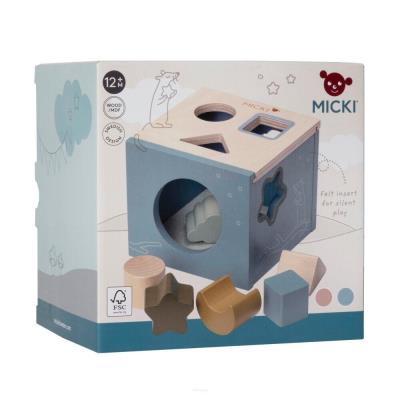 Opakowanie Sorter drewniany niebieski