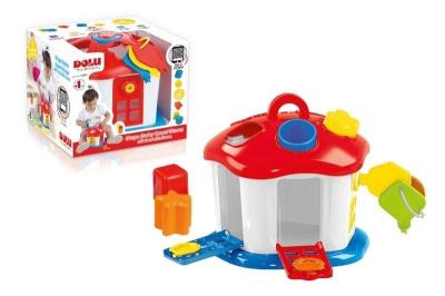 Sorter Kształtów domek z kluczami. Wydawca: Dolu. SmakLiter.pl Opakowanie Sorter Kształtów domek z kluczami