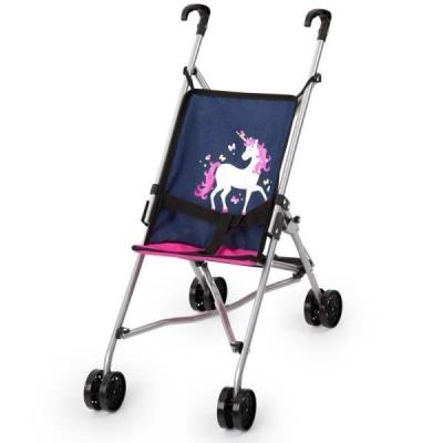 Opakowanie Spacerówka dla lalek z jednorożcem granatowy