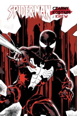 Spider-man. Czarny kostium i krew. Autor: J.M. DeMatteis, Michael Straczynski. SmakLiter.pl Okładka książki Spider-man. Czarny kostium i krew