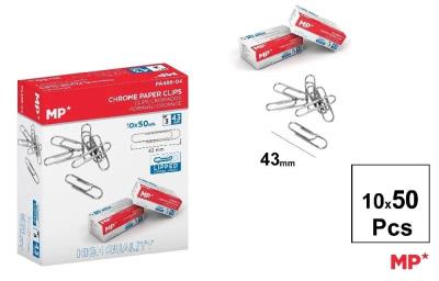 Spinacz srebrny 43mm 10x50szt. Wydawca: MP Main Paper. SmakLiter.pl Opakowanie Spinacz srebrny 43mm 10x50szt