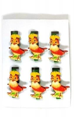 Opakowanie Spinacze drewniane kurczaczek 6szt 4,5cm