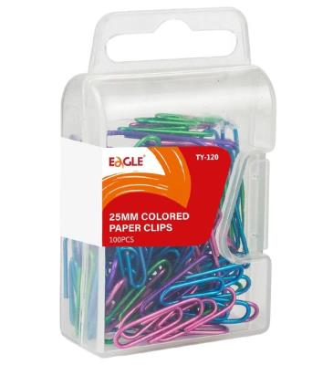 Opakowanie Spinacze kolorowe TY-120 100szt EAGLE