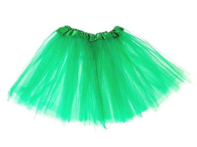 Opakowanie Spódniczka tiulowa 3 warstwy na gumce zielona 30cm