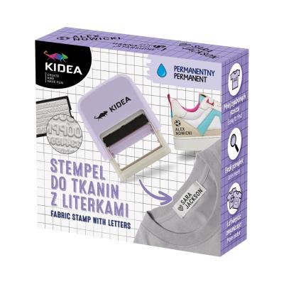 Opakowanie Stempel do tkanin z literkami KIDEA