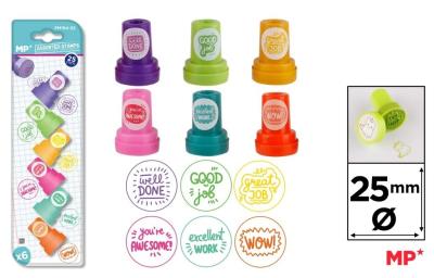 Opakowanie Stempelki dla dzieci angielskie 6szt