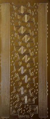 Opakowanie Stiker ażurowy 10x23cm bordiurka złoty