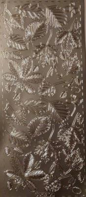 Opakowanie Stiker ażurowy 10x23cm srebrny