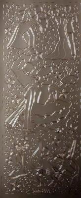 Opakowanie Stiker ażurowy 10x23cm złoty