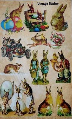 Opakowanie Stikery wielkanocne Vintage Sticker 16x25cm