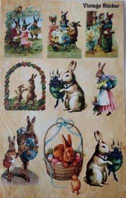 Opakowanie Stikery wielkanocne Vintage Sticker 16x25cm