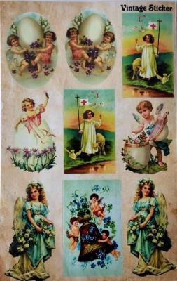 Opakowanie Stikery wielkanocne Vintage Sticker 16x25cm