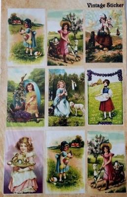Opakowanie Stikery wielkanocne Vintage Sticker 16x25cm