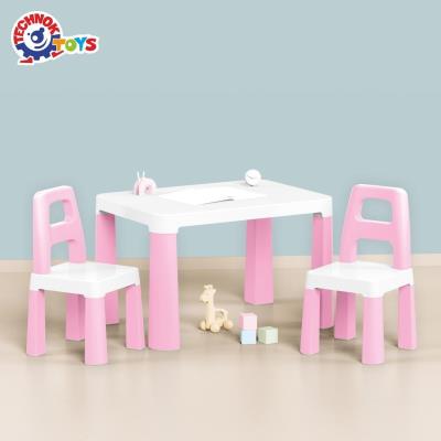 Opakowanie Stół dziecięcy różowy z dwoma krzesełkami