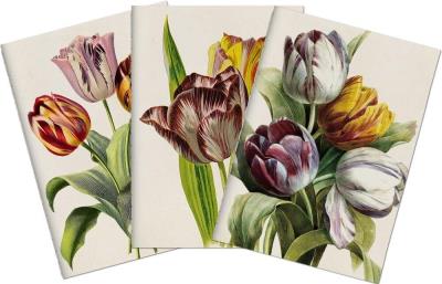 Opakowanie Stone 503 Zestaw 3 notatników A6 - tulipany