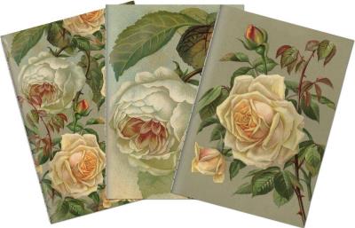 Opakowanie Stone 514 Zestaw 3 notatników A6 - żółte róże