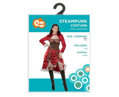 Opakowanie Strój dla dorosłych Steampunk sukienka rozm.S