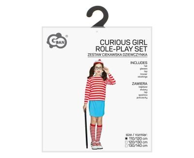 Opakowanie Strój dla dzieci Ciekawska Dziewczynka 110/120cm