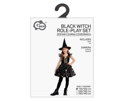Opakowanie Strój dla dzieci Czarna Czarownica rozm. 110/120cm