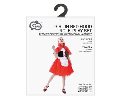 Opakowanie Strój dla dzieci Dziewczynka w czerwonym.. 130/140