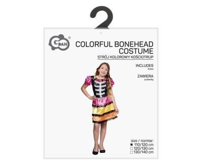 Opakowanie Strój dla dzieci Kolorowy Kościotrup 110/120cm