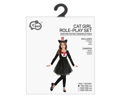 Opakowanie Strój dla dzieci Kotek dziewczynka 110/120cm