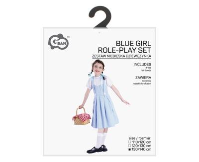 Opakowanie Strój dla dzieci Niebieska dziewczynka 130/140cm