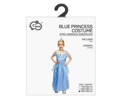 Opakowanie Strój dla dzieci Niebieska Księżniczka 130/140cm