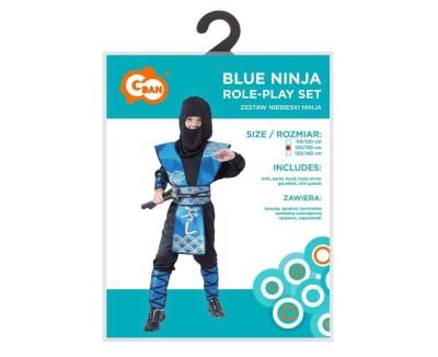 Opakowanie Strój dla dzieci Niebieski Ninja rozm.120/130cm
