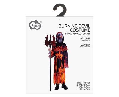 Opakowanie Strój dla dzieci Płonący Diabeł 110/120cm