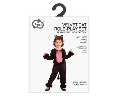 Opakowanie Strój dla dzieci Welurowy Kotek rozm. 92/104cm