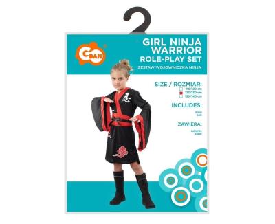 Opakowanie Strój dla dzieci Wojowniczka Ninja rozm.120/130cm