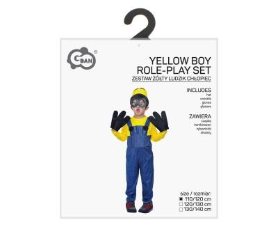 Opakowanie Strój dla dzieci Żółty Ludzik chłopiec 110/120 cm