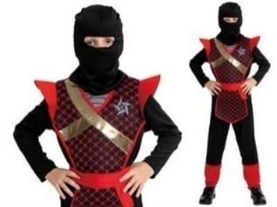 Opakowanie Strój Ninja Wojownik rozmiar L130-140cm
