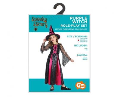 Opakowanie Strój Purpurowa Czarownica rozm. 120/130cm