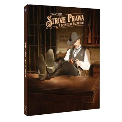 Stróże prawa z Dzikiego Zachodu. Autor: OGER TIBURCE. SmakLiter.pl Okładka książki Stróże prawa z Dzikiego Zachodu