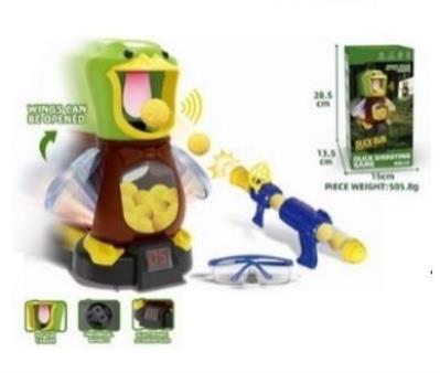 Strzelnica Kaczka + pistolet na soft piłeczki. Wydawca: Madej. SmakLiter.pl Opakowanie Strzelnica Kaczka + pistolet na soft piłeczki