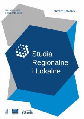 Okładka książki Studia Regionalne i Lokalne 1/2025