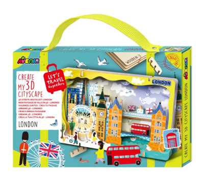 Opakowanie Stwórz pejzaż miejski Londyn - puzzle drewniane 3D