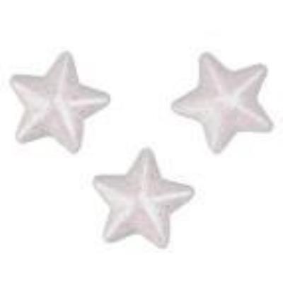 Opakowanie Styropianowe gwiazdki 30x28mm białe 18szt
