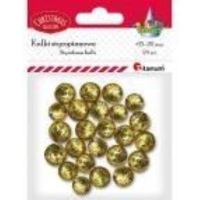 Styropianowe kulki 15/20mm złote 24szt. Wydawca: Titanum. SmakLiter.pl Opakowanie Styropianowe kulki 15/20mm złote 24szt