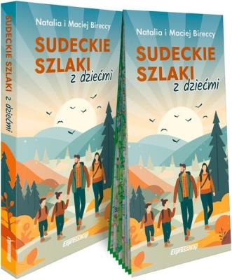 Okładka książki Sudeckie szlaki z dziećmi przewodnik +mapa