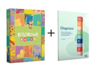 Okładka książki Superpakiet Kolorowe karty Poziom B+ + Diagnoza...