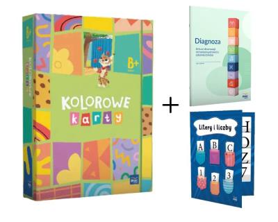 Okładka książki Superpakiet Kolorowe karty. Poziom B+ + Klaser...