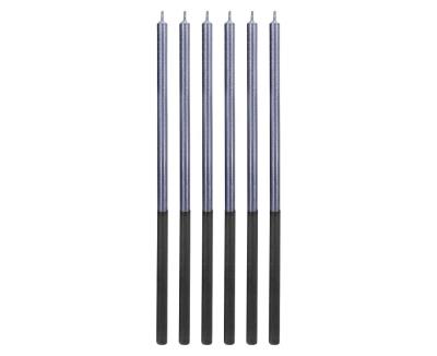 Opakowanie Świeczki urodzinowe Platinum niebieskie 14cm 6szt