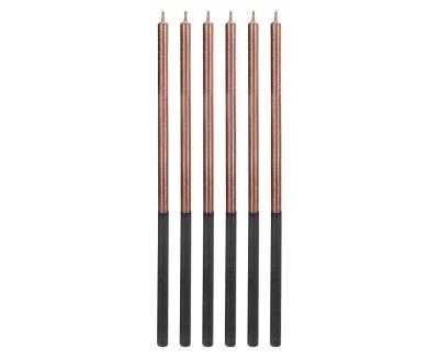 Opakowanie Świeczki urodzinowe różowo-złote 14,5cm 6szt